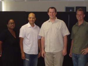 Bronwyn and Randall van der Merwe with Justinus Adriaanse and Paul Ten-Bokum