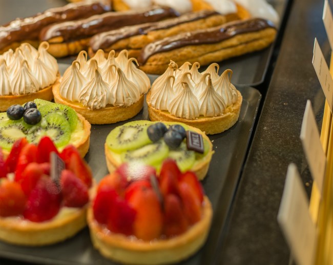 Bakery goods at the Paul restaurant