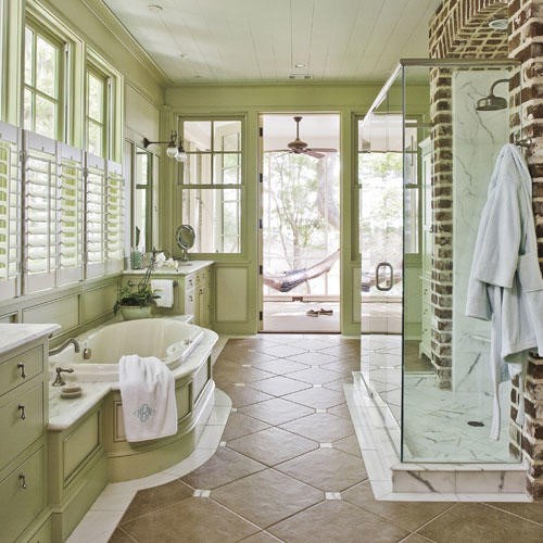 bathroom green notes into your decor