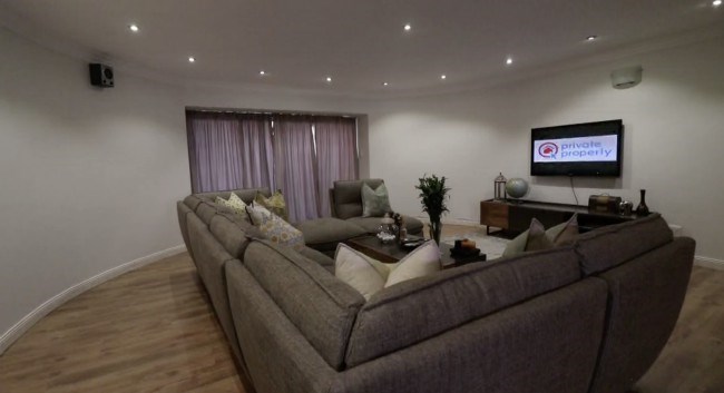 image of the completed living room area transformation