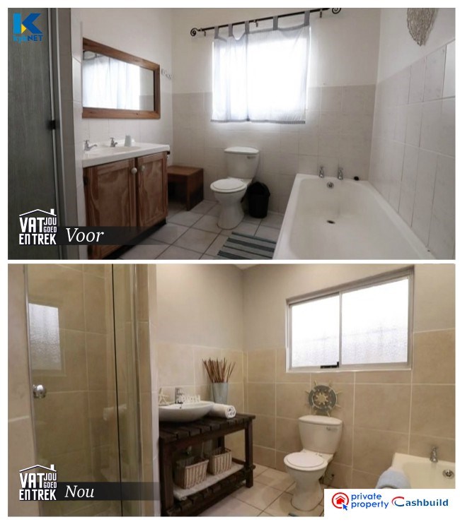 the bathroom reveal - before and after images for vat jou goed en trek