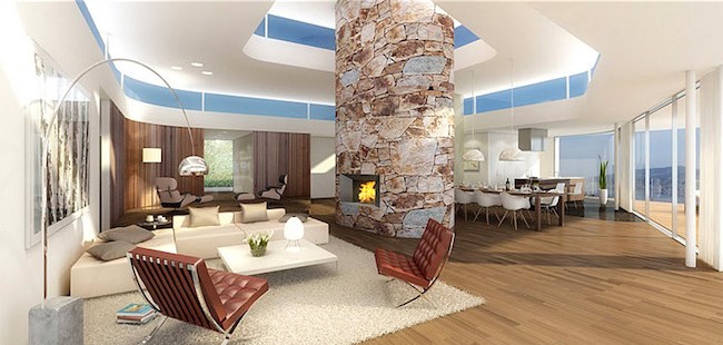 living room image of a penthouse