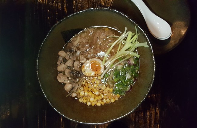 Ramen and poké bowls, healthy eating food available at the Three Wise Monkey restaurant