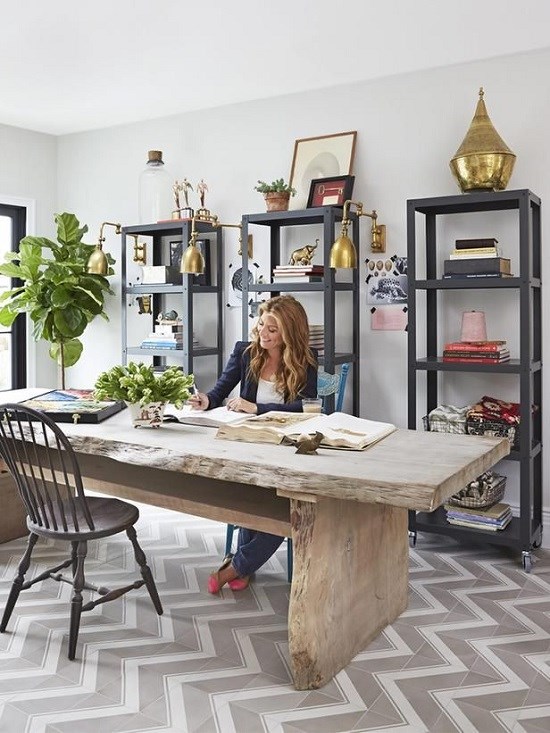 copycatchic.com Designer  Genevieve Gorder's Home Office in her New York Apartment 