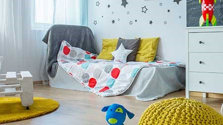 Fun decor ideas and colours for kids' rooms