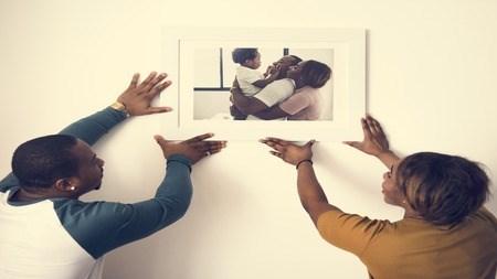 The family picture wall
