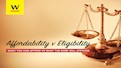 Affordability v eligibility