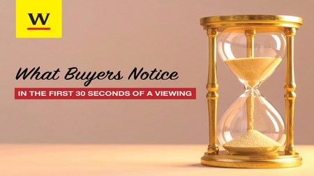 What buyers notice in the first 30 seconds of a viewing