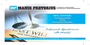 Manie Pretorius Attorneys Manie Pretorius Attorneys