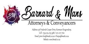 Barnard 726 Mans Attorneys 726 Conveyancers Barnard 726 Mans Attorneys 726 Conveyancers