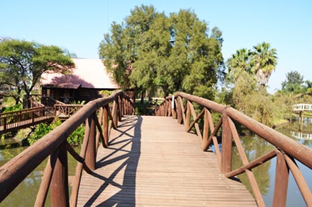 The waterfront bridge in Bela-Bela and surrounds