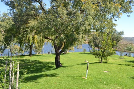 A park on the lake in Polokwane (Pietersburg)