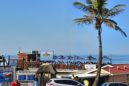 View of an ocean restaurant in Amanzimtoti
