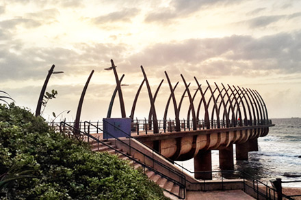 Pier on umhlanga beach