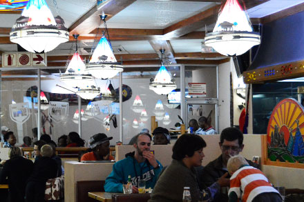 Inside a Spur restaurant in Potchefstroom