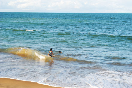 Swimming at Alkantstrand beach in Richards Bay