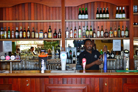 Inside a bar in Hout Bay