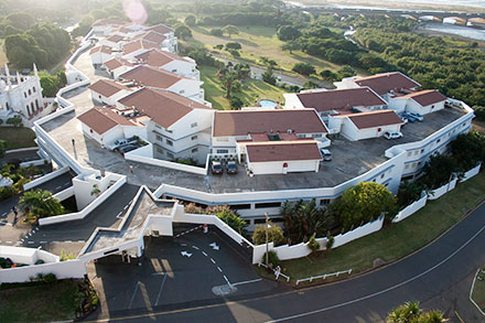 Aerial view of homes in Durban North