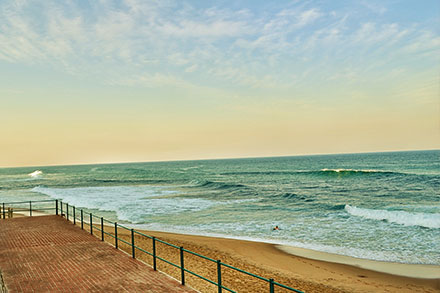 The beach in Durban South