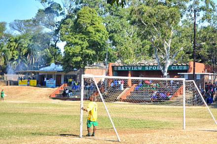 A soccer field in Durban South