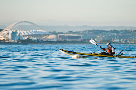 Fishing and canoeing in Durban