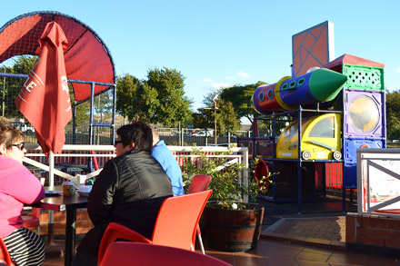A restaurant with kids play area in Northern Pretoria