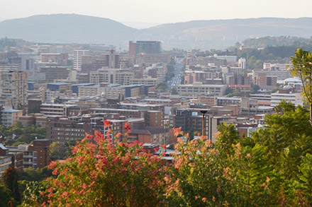 View over the city in Pretoria Central and Old East