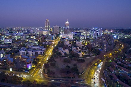 Aerial view of Sandton