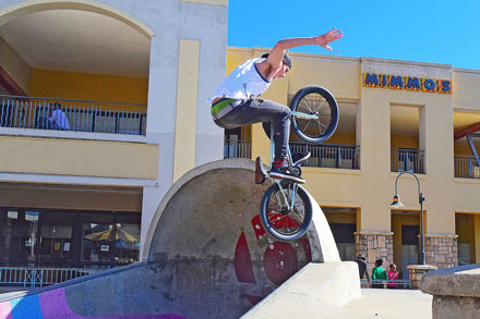 Skate boarding at Brightwater Commons in Randburg and Ferndale