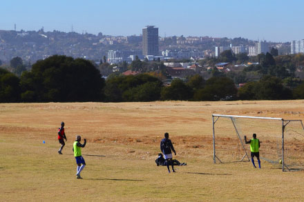 Soccer fields in Johannesburg CBD and Bruma