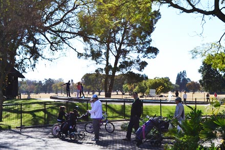 Biking at Huddle Park in Bedfordview