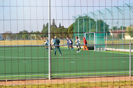 People playing hockey at Benoni Sports Club in Benoni