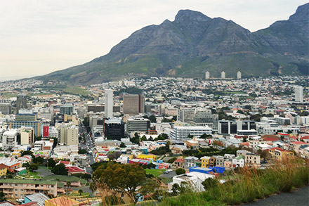 View of the Cape Town City Bowl