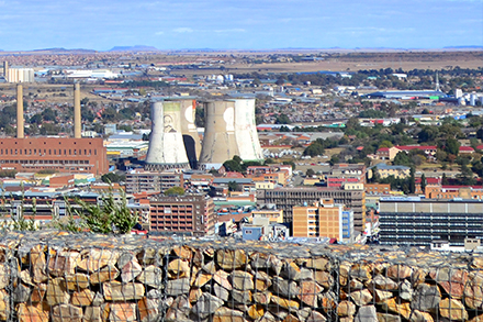 View of the city from Naval Hill in Bloemfontein