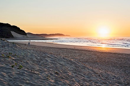 The beach in East London