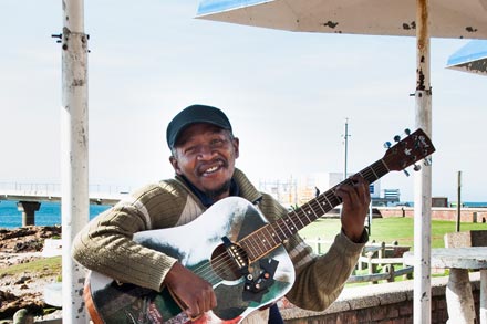 Street performer in Port Elizabeth