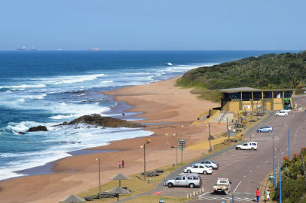 View of Westbrook Beach in Umdloti to Westbrook