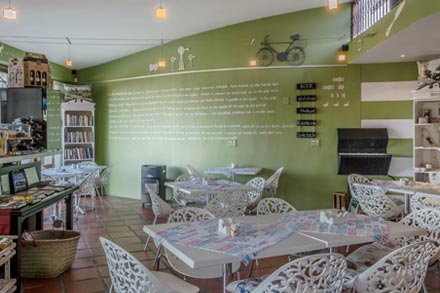Inside a restaurant in Paarl to Franschhoek