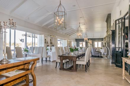 Inside a restaurant in Paarl to Franschhoek