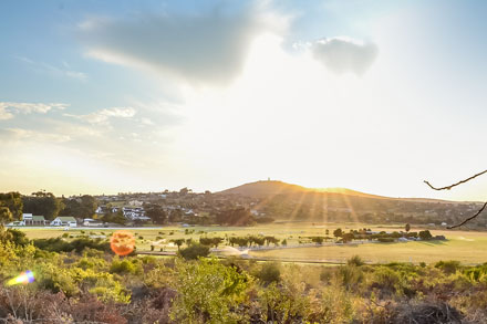 Landscape view of the hills in Durbanville