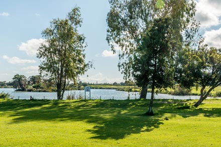 View of a lake and park in Parow and Goodwood