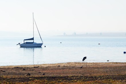 Boat on the dam in Witbank