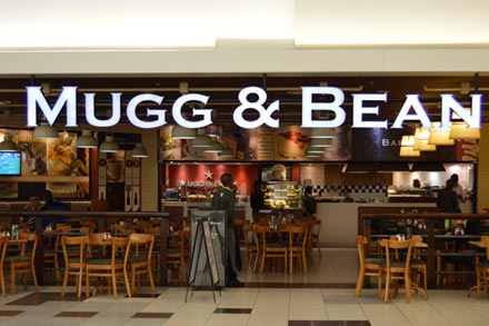 Mugg & Bean restaurant in Witbank