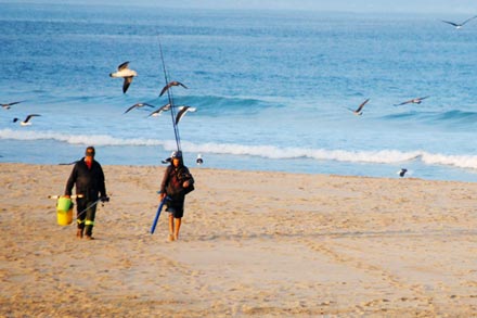 The beach in Mossel Bay to Glentana