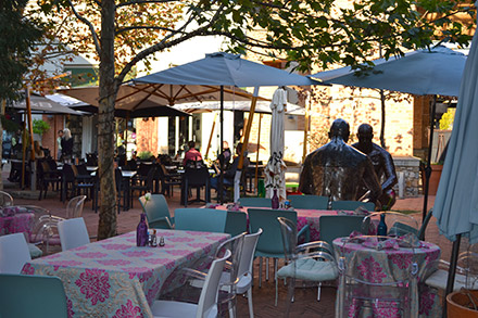 Outdoor restaurant at Irene Village Mall in Centurion East