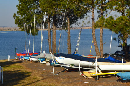 Boats at the Rietvlei Dam in Pretoria East (South)