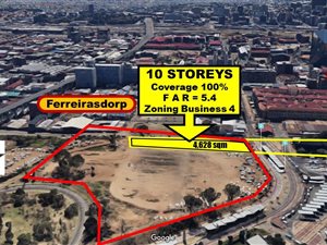 4625 m² Land available in Ferreirasdorp