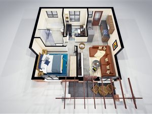 1 Bed Simplex in Van Der Hoff Park