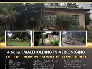 4.4 ha Farm in Vereeniging