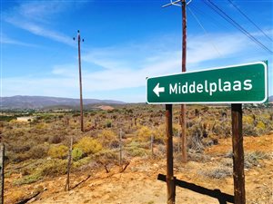 1.2 ha Land available in De Rust
